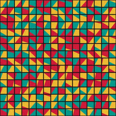 Soyut Geometrik Desen üretken hesaplama sanatı çizimi