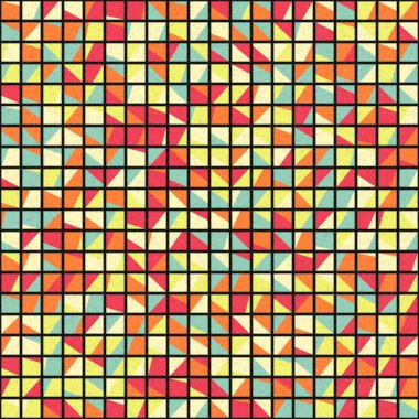 Soyut Geometrik Desen üretken hesaplama sanatı çizimi