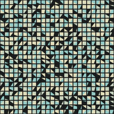 Soyut Geometrik Desen üretken hesaplama sanatı çizimi