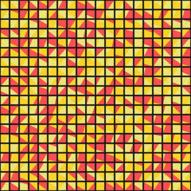 Soyut Geometrik Desen üretken hesaplama sanatı çizimi