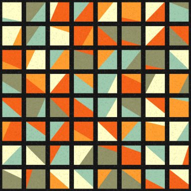 Soyut Geometrik Desen üretken hesaplama sanatı çizimi