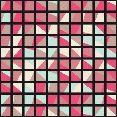 Soyut Geometrik Desen üretken hesaplama sanatı çizimi