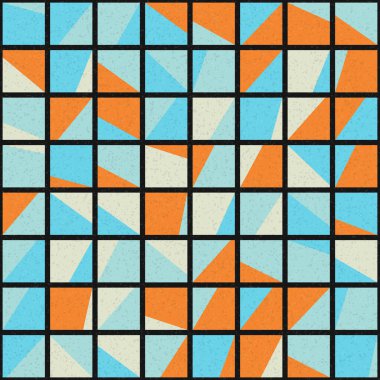 Soyut Geometrik Desen üretken hesaplama sanatı çizimi