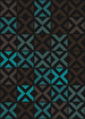 Soyut Geometrik Desen üretken hesaplama sanatı çizimi