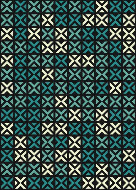 Soyut Geometrik Desen üretken hesaplama sanatı çizimi