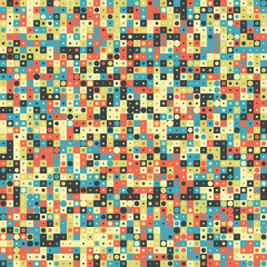 Soyut Geometrik Desen üretken hesaplama sanatı çizimi