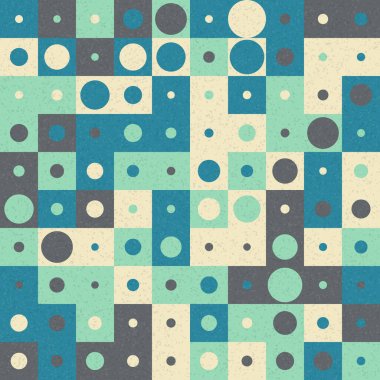 Soyut Geometrik Desen üretken hesaplama sanatı çizimi