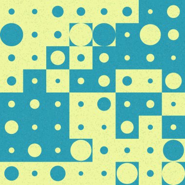 Soyut Geometrik Desen üretken hesaplama sanatı çizimi