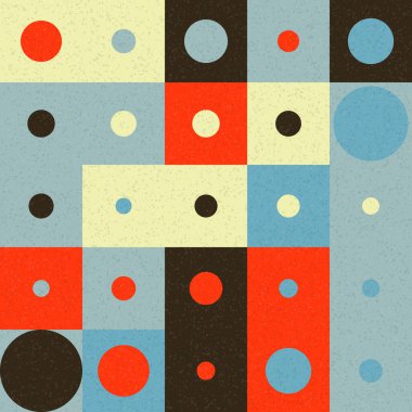 Soyut Geometrik Desen üretken hesaplama sanatı çizimi