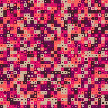 Soyut Geometrik Desen üretken hesaplama sanatı çizimi