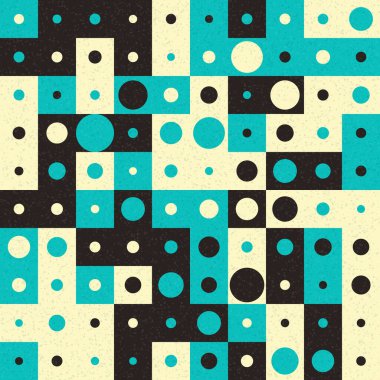 Soyut Geometrik Desen üretken hesaplama sanatı çizimi