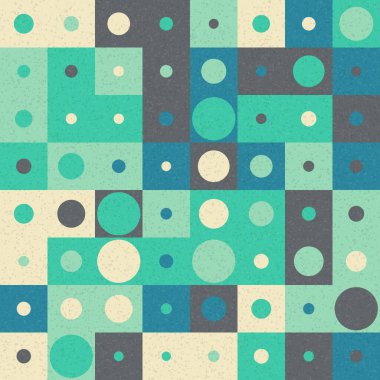 Soyut Geometrik Desen üretken hesaplama sanatı çizimi