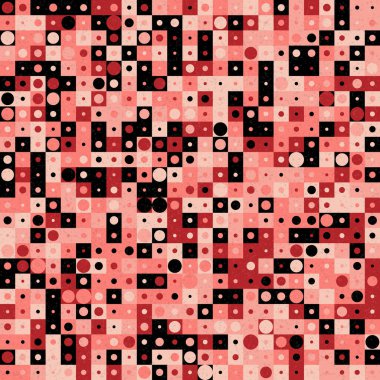 Soyut Geometrik Desen üretken hesaplama sanatı çizimi