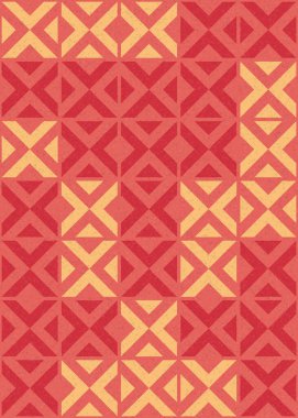 Soyut Geometrik Desen üretken hesaplama sanatı çizimi