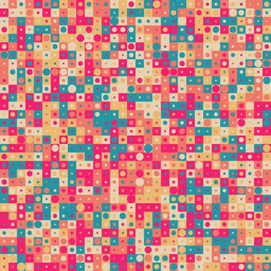 Soyut Geometrik Desen üretken hesaplama sanatı çizimi