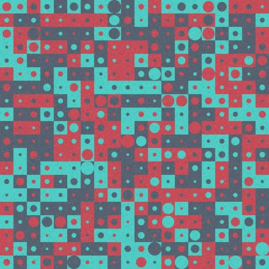 Soyut Geometrik Desen üretken hesaplama sanatı çizimi