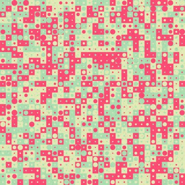 Soyut Geometrik Desen üretken hesaplama sanatı çizimi