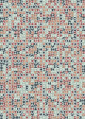 Soyut Geometrik Desen üretken hesaplama sanatı çizimi