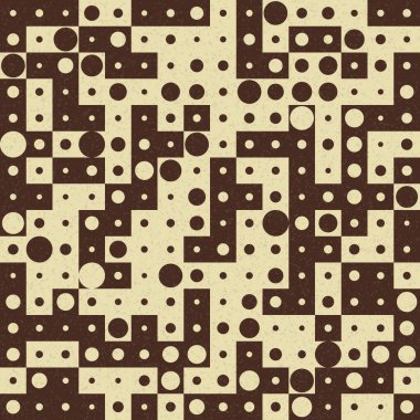 Soyut Geometrik Desen üretken hesaplama sanatı çizimi