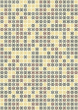 Soyut Geometrik Desen üretken hesaplama sanatı çizimi