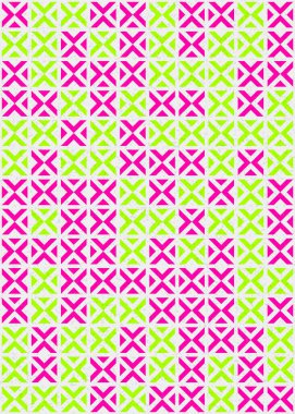 Soyut Geometrik Desen üretken hesaplama sanatı çizimi