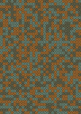 Soyut Geometrik Desen üretken hesaplama sanatı çizimi