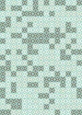 Soyut Geometrik Desen üretken hesaplama sanatı çizimi