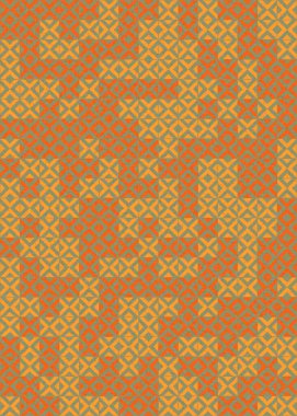 Soyut Geometrik Desen üretken hesaplama sanatı çizimi