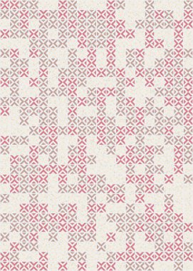 Soyut Geometrik Desen üretken hesaplama sanatı çizimi