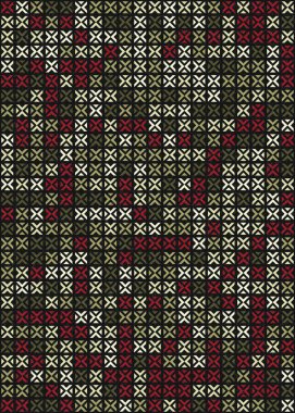 Soyut Geometrik Desen üretken hesaplama sanatı çizimi