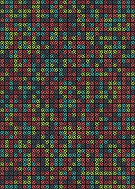 Soyut Geometrik Desen üretken hesaplama sanatı çizimi