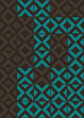 Soyut Geometrik Desen üretken hesaplama sanatı çizimi