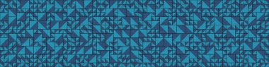 Soyut renk geometrik mozaik desen, üretken hesaplama sanatı çizimi, yapboz rengi parçalarının taklidi