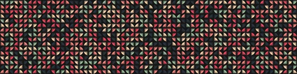 Abstrakt Färg Geometriska Mosaik Mönster Generativ Beräknande Konst Illustration Imitation — Stock vektor