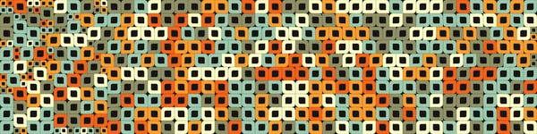 Modèle Abstrait Mosaïque Géométrique Couleur Illustration Art Computationnel Génératif Imitation — Image vectorielle