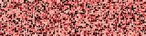 Abstracte Kleur Geometrische Mozaïek Patroon Generatieve Computationele Kunst Illustratie Imitatie — Stockvector