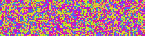 Soyut renk geometrik mozaik desen, üretken hesaplama sanatı çizimi, yapboz rengi parçalarının taklidi