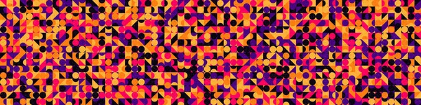 Soyut renk geometrik mozaik desen, üretken hesaplama sanatı çizimi, yapboz rengi parçalarının taklidi