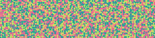 Abstraktes Farbiges Geometrisches Mosaikmuster Generative Computergrafik Imitation Von Puzzleteilen — Stockvektor