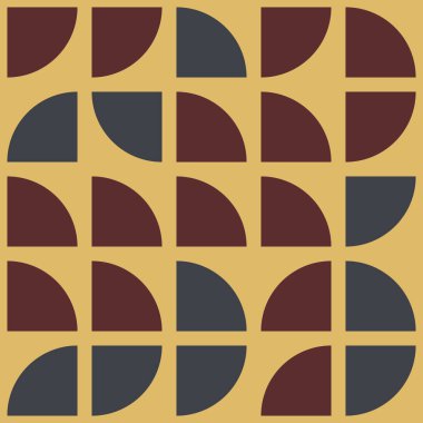 Soyut Geometrik Desen, üretken hesaplama sanatı, vektör illüstrasyonu