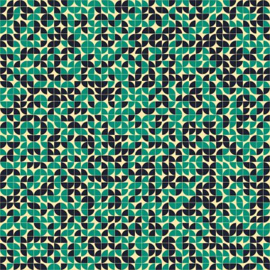 Soyut Geometrik Desen, üretken hesaplama sanatı, vektör illüstrasyonu