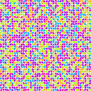 Soyut Geometrik Desen üretken hesaplama sanatı çizimi