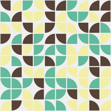 Soyut renk geometrik mozaik desen üretken hesaplama sanatı çizimi, yapboz rengi parçalarının taklidi