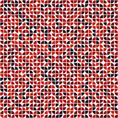 Soyut Geometrik Desen, üretken hesaplama sanatı, vektör illüstrasyonu