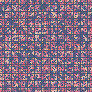 Soyut Geometrik Desen, üretken hesaplama sanatı, vektör illüstrasyonu