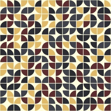 Soyut Geometrik Desen, üretken hesaplama sanatı, vektör illüstrasyonu