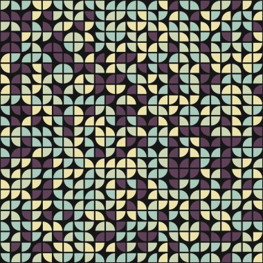 Soyut Geometrik Desen üretken hesaplama sanatı çizimi