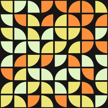 Soyut Geometrik Desen, üretken hesaplama sanatı, vektör illüstrasyonu