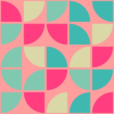 Soyut Geometrik Desen, üretken hesaplama sanatı, vektör illüstrasyonu