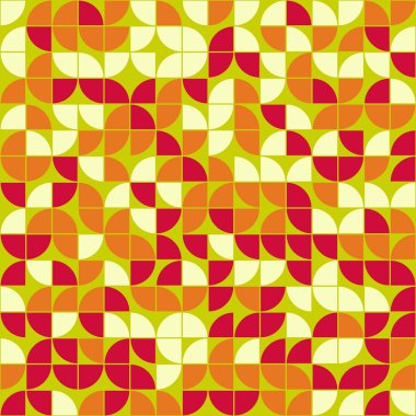 Soyut Geometrik Desen üretken hesaplama sanatı çizimi